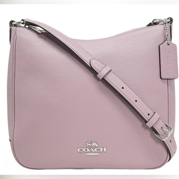 Coach Handbags - Coach Women's Ellie File Top Zip Crossbody Bag in Pebbled Leather (Lilac)